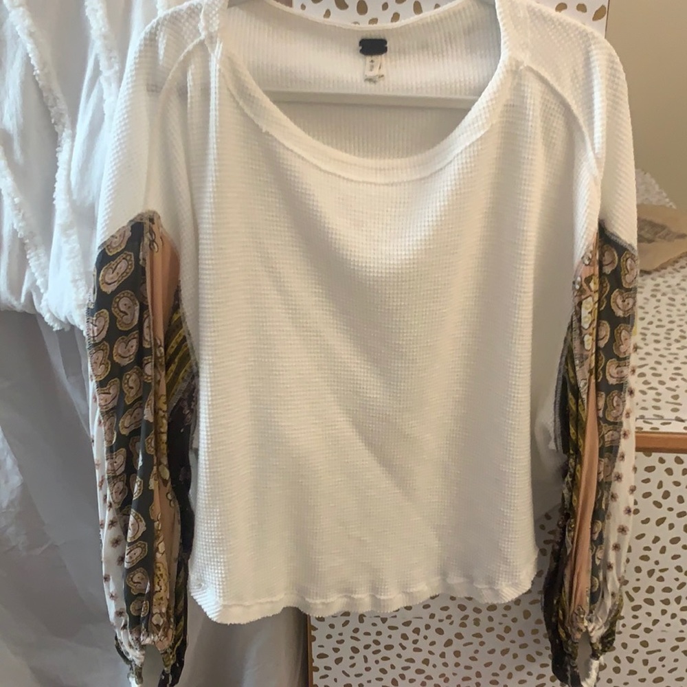 Free people flowy long sleeve top